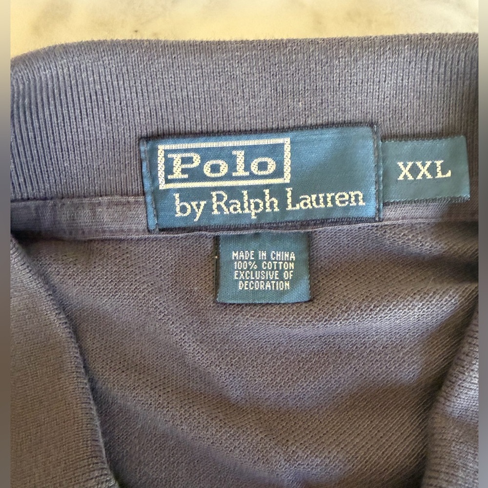 Polo by Ralph Lauren Charcoal Gray Polo 100% Cotton NWT Preppy Luxury Classic - Picture 5 of 7